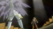 28 La fusión, Digievolución de Takuya. El ataque explosivo de Aldamon